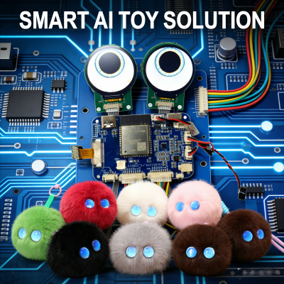 SMART AI TOY SOLUTION – Interactive Plush Toy with Expressive Eyes